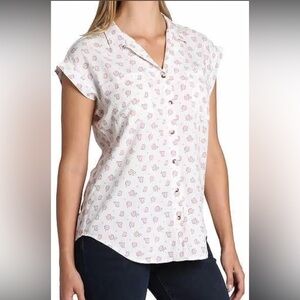 Jachs girlfriend women's short‎ sleeve blouse size XL